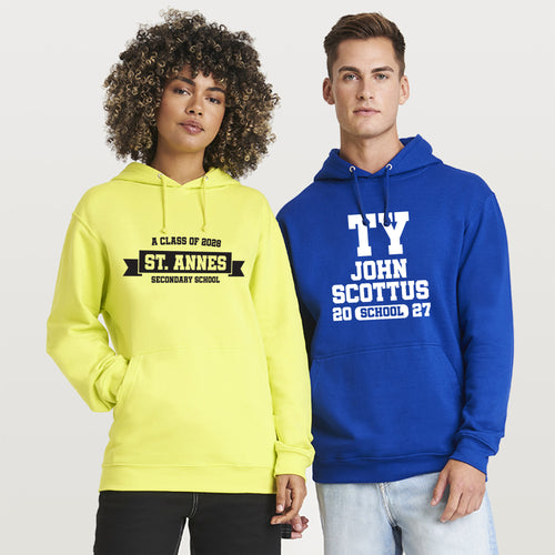 Personalised American College Style Graduation & TY Hoodies
