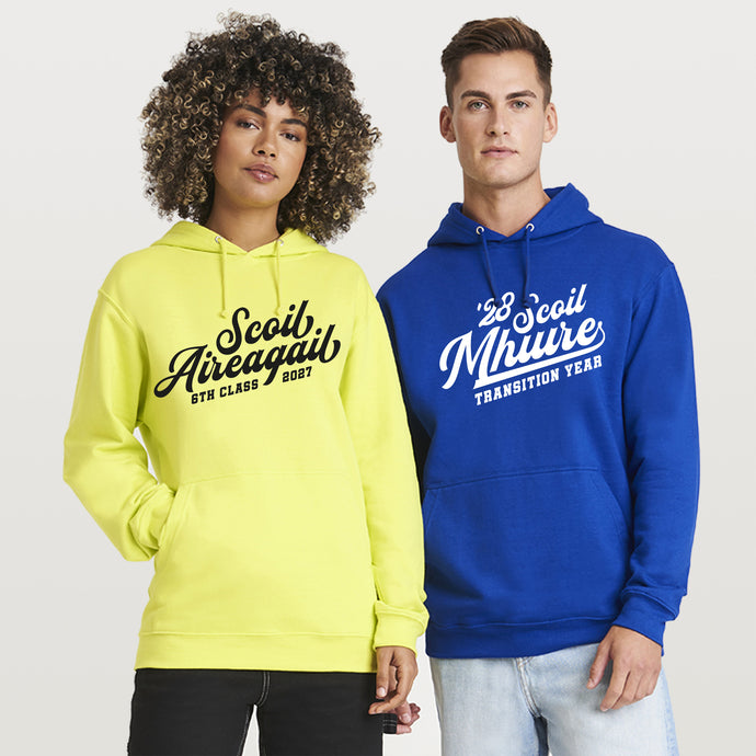 Personalised American College Script Style Graduation & TY Hoodies