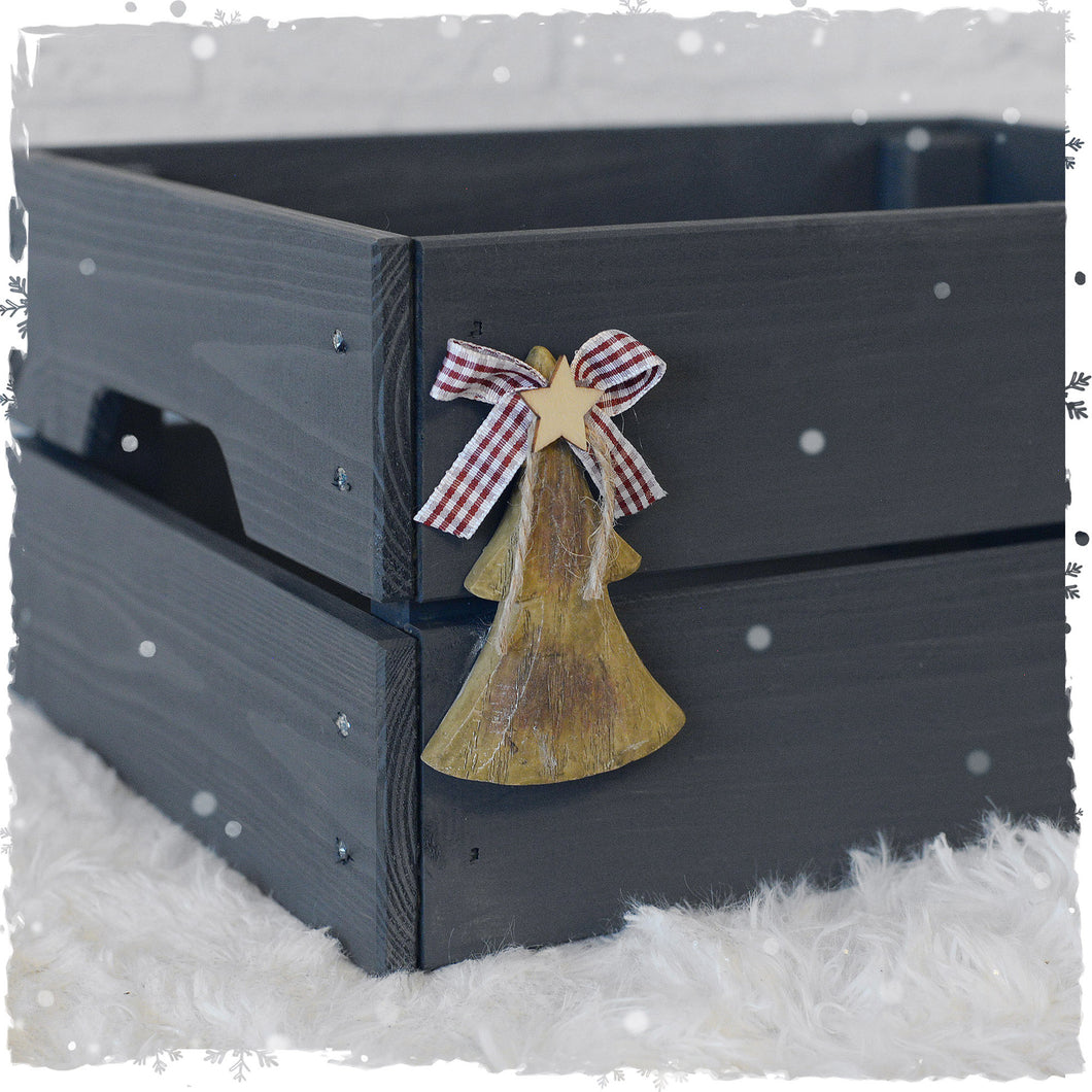 Premium Personalised Christmas Eve Box with Ceramic Decoration
