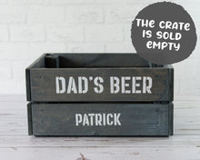 Personalised Wooden Beer Lover's Crate