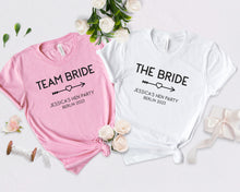 Hen Party Personalised T-shirts, Bachelorette Party Apparel, Bridal Party Personalised Gifts