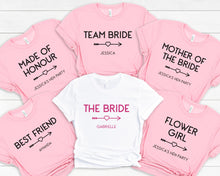 Hen Party Personalised T-shirts, Bachelorette Party Apparel, Bridal Party Personalised Gifts