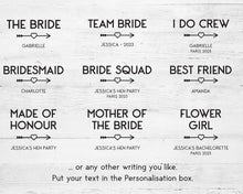 Hen Party Personalised T-shirts, Bachelorette Party Apparel, Bridal Party Personalised Gifts