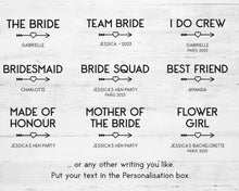 Hen Party Personalised T-shirts, Bachelorette Party Apparel, Bridal Party Personalised Gifts