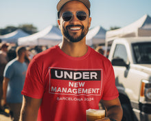 Under New Management Groom Party Personalised T-shirts, Bachelor Weekend Ironic Apparel