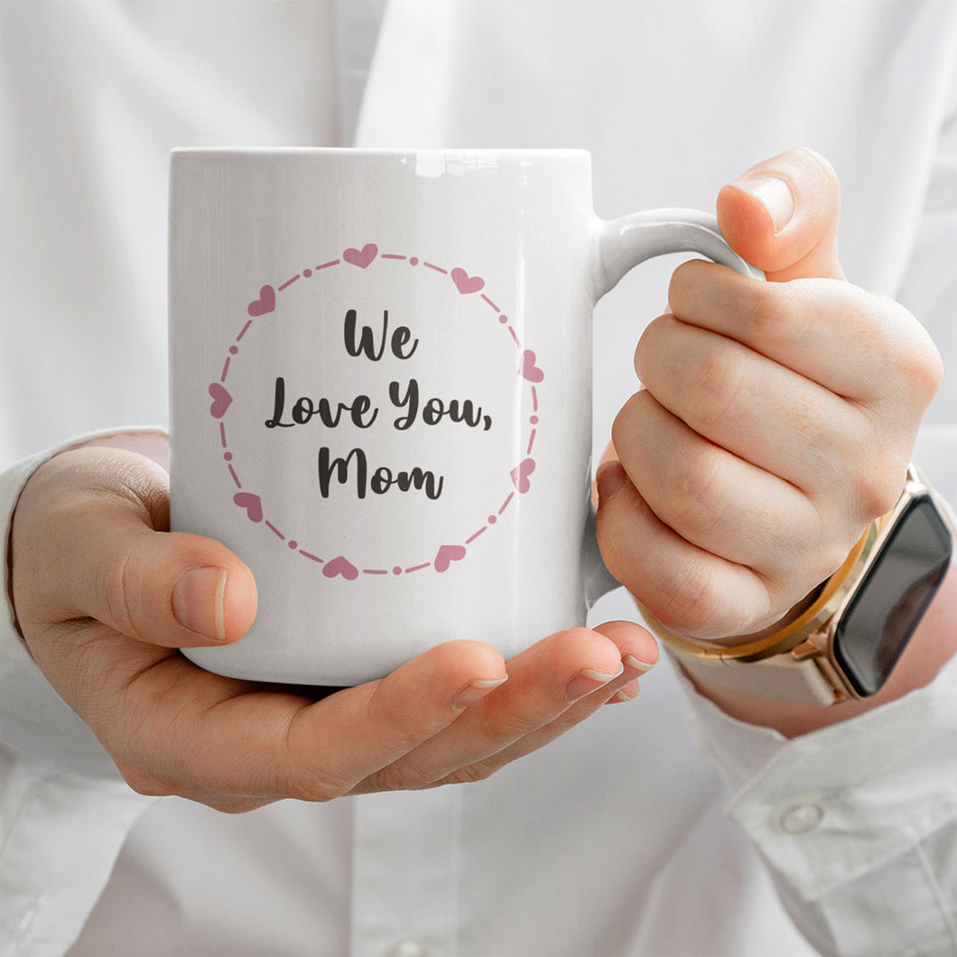 We Love You, Mom Personalised Square Coffee Mug | Mother's Day Gift Idea