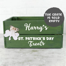 Personalised Wooden Patrick's Day Treats Crate