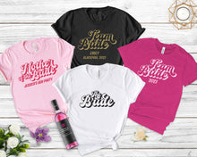 Hen Party 3D Shadow Effect Personalised T-shirts, Bachelorette Party Apparel, Bridal Party Personalised Gifts