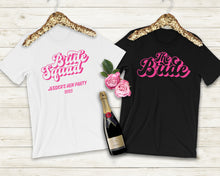 Hen Party 3D Shadow Effect Personalised T-shirts, Bachelorette Party Apparel, Bridal Party Personalised Gifts