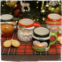 Personalised Christmas Character Mugs – Reindeer, Santa, Penguin & Snowman