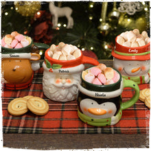 Personalised Christmas Character Mugs – Reindeer, Santa, Penguin & Snowman