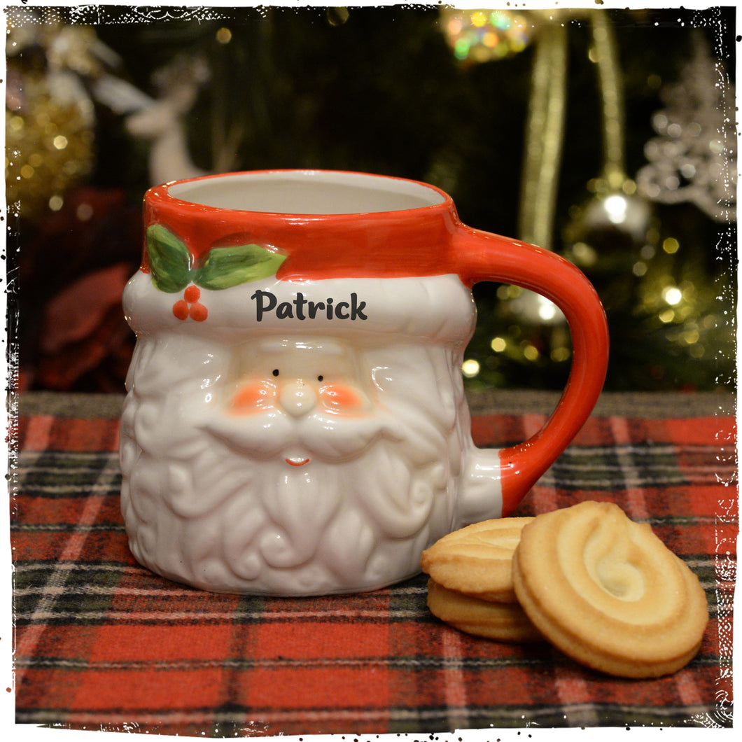 Personalised Christmas Character Mugs – Reindeer, Santa, Penguin & Snowman