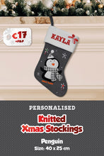 Knitted Personalised Christmas Stockings