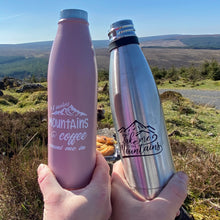 'Mountains and Coffee - count me in ...' Personalised thermal Bottles