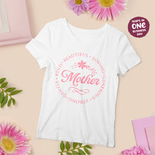 'Kind, Beautiful, Loving...' T-shirt for Mother's Day