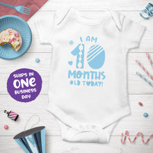 Month Birthday Celebration Short Sleeve Bodysuits