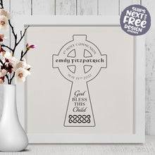 Personalised My First Holy Communion Frame with a Celtic Cross