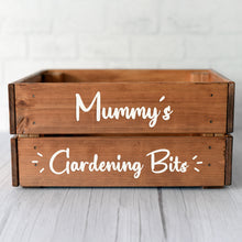 Personalised Wooden Home Gardening Crate for Mother's Day
