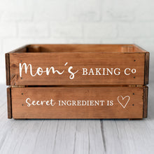 Personalised Wooden Cooking Crate for Mother's Day