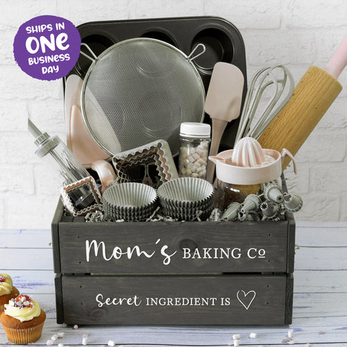 Personalised Wooden Cooking Crate for Mother's Day