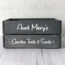 Personalised Wooden Home Gardening Crate for Mother's Day