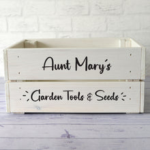 Personalised Wooden Home Gardening Crate for Mother's Day