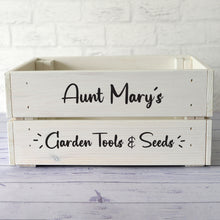 Personalised Wooden Home Gardening Crate - perfect gift for Mother's Day, Birthday, Anniversary