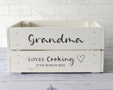 Personalised Wooden Cooking Crate – perfect gift for Mother's Day, Birthday, Anniversary