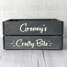 Personalised Wooden Crafting Crate – perfect gift for Mother's Day, Birthday, Anniversary