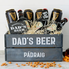 Personalised Wooden Beer Lover's Crate