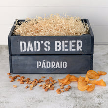 Personalised Wooden Beer Lover's Crate