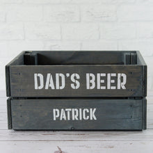 Personalised Wooden Beer Lover's Crate