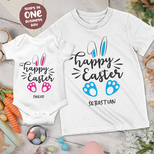 Cute Happy Easter Bunny Onesies & T-Shirts for Boys and Girls