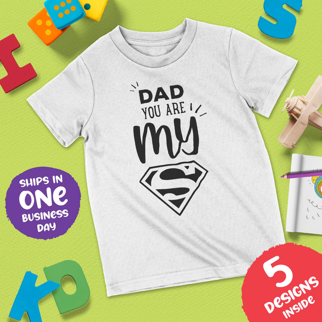 Kids fathers hot sale day shirt