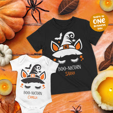 Boo-Nicorn Halloween Theme Family Matching T-shirts