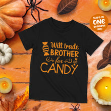 Will Trade for Candy Halloween Theme Personalised T-shirts