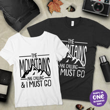 Hiking Theme T-shirts 'The Mountains are Calling...'