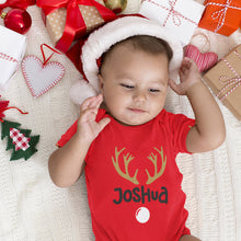 Christmas Reindeer Personalised Family Matching T-shirts