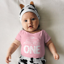 'I am Half Way to One' Onesie – 6 Months Celebration Baby Outfit