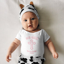 'God Bless' Christening / Baptism Personalised Celebration Onesie