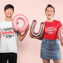 'Happy Valentine's Day' matching T-shirts