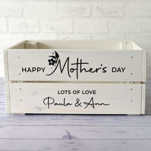 Personalised Wooden Crate for Mother's Day