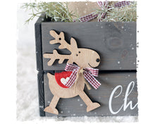 Personalised Christmas Eve Box with Oak Wood Decoration