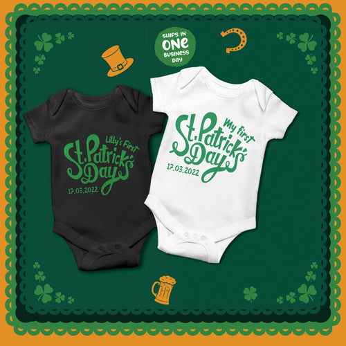 My First St. Patrick's Day Personalised Onesie