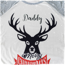 Personalised Christmas Pyjamas | Matching Family Pyjama Sets with Black Reindeer design