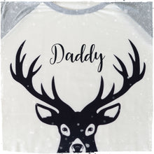 Personalised Christmas Pyjamas | Matching Family Pyjama Sets with Black Reindeer design