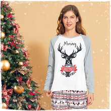 Personalised Christmas Pyjamas | Matching Family Pyjama Sets with Black Reindeer design