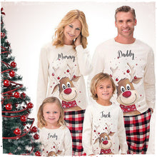 Personalised Christmas Pyjamas | Matching Family Pyjama Sets with Red-nosed Reindeer design