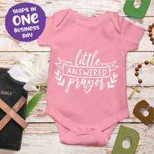 Religious Quote Onesie 'Little Answered Prayers'