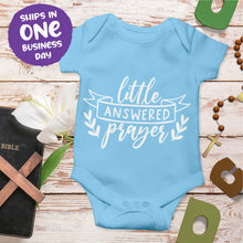 Religious Quote Onesie 'Little Answered Prayers'